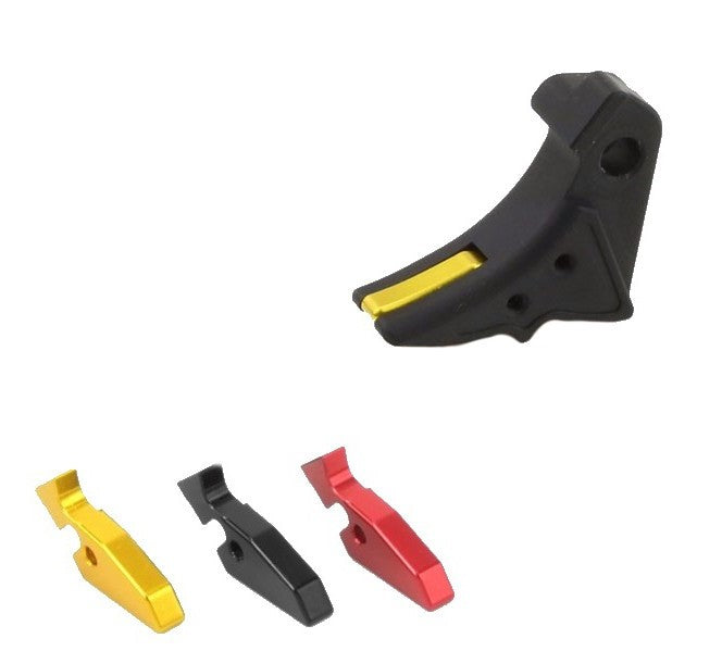 Load image into Gallery viewer, Guns Modify Aluminum Adjustable Trigger for Marui G-Series GBB (Black/S Style) #GM0026