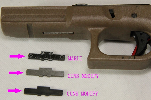 Load image into Gallery viewer, Guns Modify Extended Slide Lock for Tokyo Marui TM G-series LW style #GM0029-BK