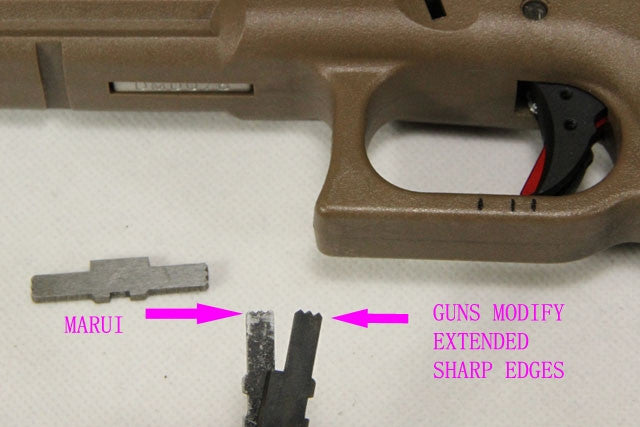 Load image into Gallery viewer, Guns Modify Extended Slide Lock for Tokyo Marui TM G-series LW style #GM0029-BK