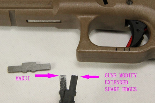 Guns Modify Extended Slide Lock for Tokyo Marui TM G-series LW style