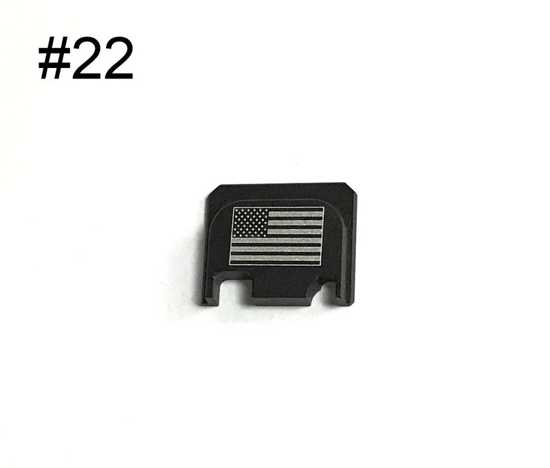 Load image into Gallery viewer, Guns Modify Aluminum CNC GBBU Rear Plate with logo for GBB Housing Set #GM0049-22 US Flag