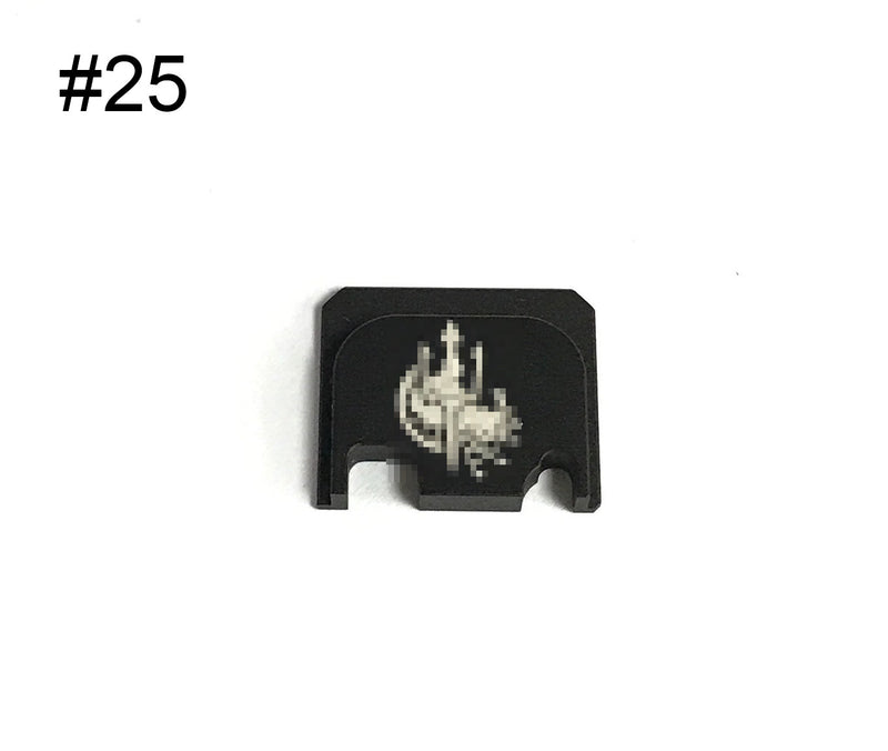 Load image into Gallery viewer, Guns Modify Aluminum CNC GBBU Rear Plate with logo for GBB Housing Set #GM0049-25 COSTA