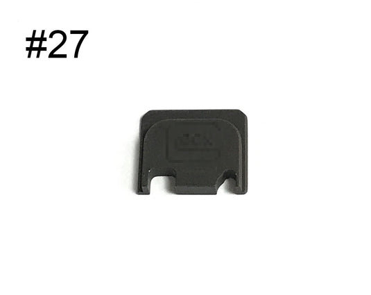 Guns Modify Aluminum CNC GBBU Rear Plate with logo for GBB Housing Set