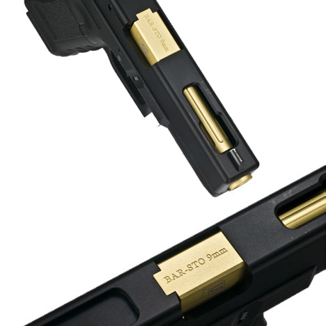 Load image into Gallery viewer, Guns Modify SA Bar Aluminum Outer Barrel - Fluted for Tokyo Marui G17 (Gold) #GM0088