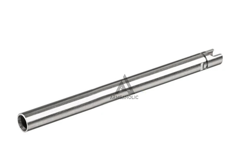 Load image into Gallery viewer, Guns Modify S-Style KM Stainless Steel Thread Outer Barrel for Marui G17 GBB (Fluted/Silver) CW 14MM