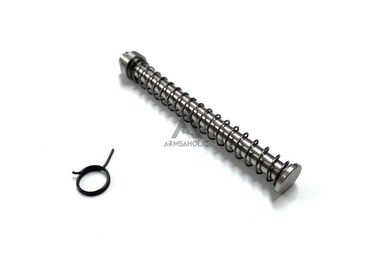 Guns Modify 125% Steel Recoil Spring Guide Rod Set for Marui G17 G18 - Silver 