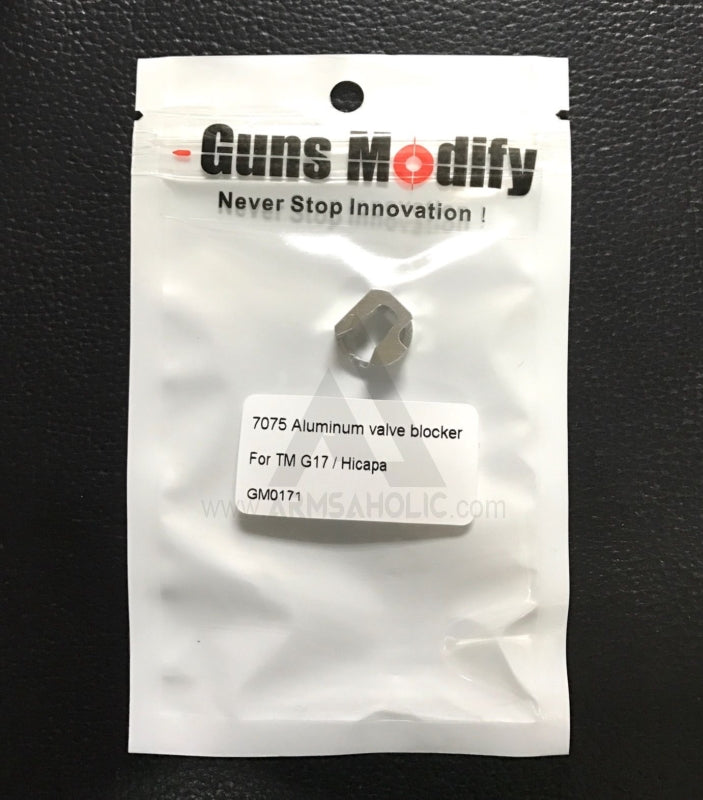 Load image into Gallery viewer, Guns Modify 7075 Aluminum valve blocker For TM Tokyo Marui G17 HI-CAPA #GM0171