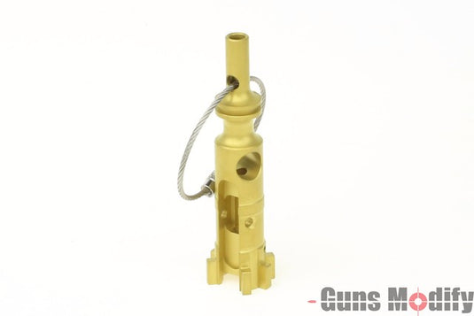Guns Modify Stainless AR Bolt Key Chain S style (Gold)