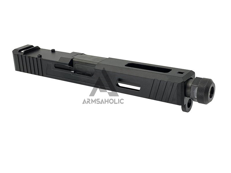 Load image into Gallery viewer, Guns Modify SA Style RMR Slide Threaded Stainless Barrel (Black) Housing & Parts for Marui G17 #GM0424