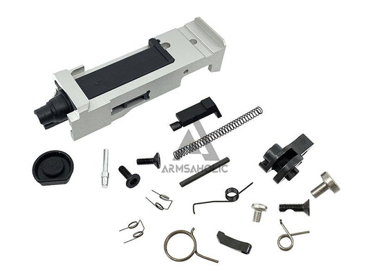 Guns Modify SA Style Slide Threaded Stainless Barrel (Silver) Housing & Parts for Marui G17