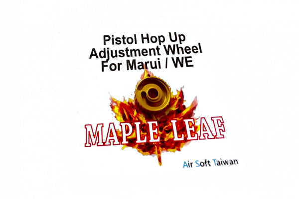 Load image into Gallery viewer, Maple Leaf Hop Up Adjustment Wheel for Marui / Stark Arms / WE (Exclude Hi-Capa / MEU / M1911 ) Gold