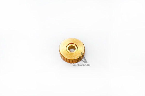 Load image into Gallery viewer, Maple Leaf Hop Up Adjustment Wheel for Marui / Stark Arms / WE (Exclude Hi-Capa / MEU / M1911 ) Gold