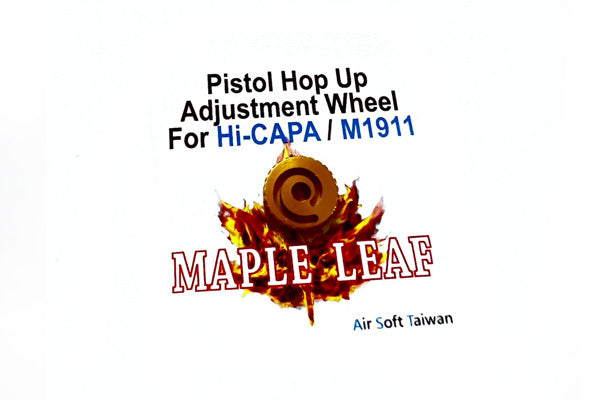 Load image into Gallery viewer, Maple Leaf Hop Up Adjustment Wheel for HI-CAPA/M1911/MEU/P226 GBB #HW02 - Gold
