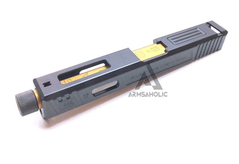 Load image into Gallery viewer, Guns Modify SA Alu CNC Slide/Stainless 4 fluted Threaded Gold barrel Set for TM G17