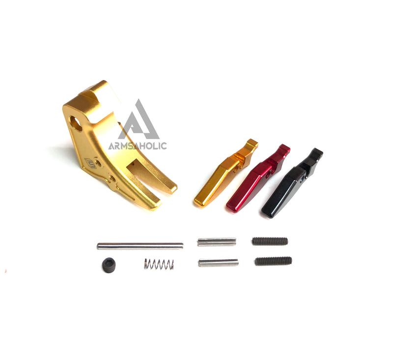 Load image into Gallery viewer, Guns Modify Aluminum Adjustable Trigger for Marui G-Series GBB (Golden/S Style)
