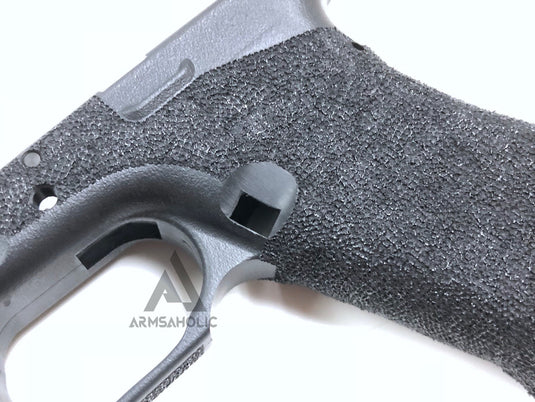 ArmsAholic Custom AGA-style Lower Frame for Marui 17 / 18C / 34 Airsoft GBB - Big Logo Version 2018