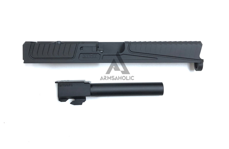 Load image into Gallery viewer, Nova SD-Style CNC Aluminum Slide Set For Marui G17/22 GBB Series - Black (Without Window Version)