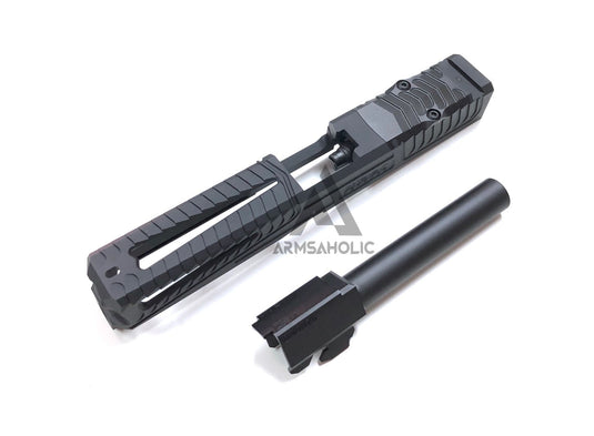 Nova SD-Style ( Window Version ) CNC Aluminum Slide Set For Marui G17/22 GBB Series - Black