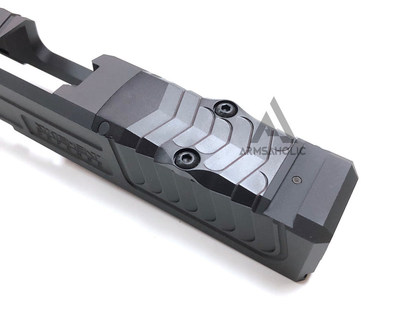Load image into Gallery viewer, Nova SD-Style ( Window Version ) CNC Aluminum Slide Set For Marui G17/22 GBB Series - Black