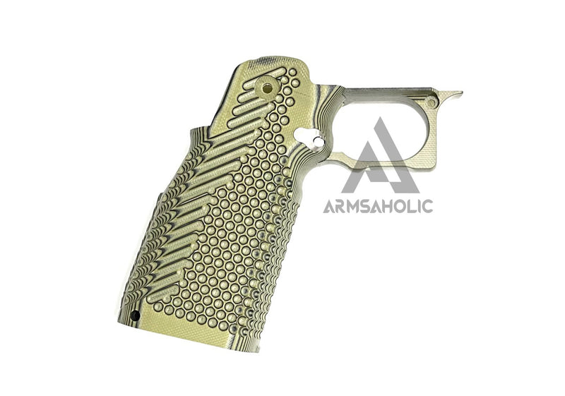 Load image into Gallery viewer, Nova CNC G10 Grip with Magwell for Tokyo Marui 5.1 Hicapa GBB series - ( Mix Texture ) - GREEN