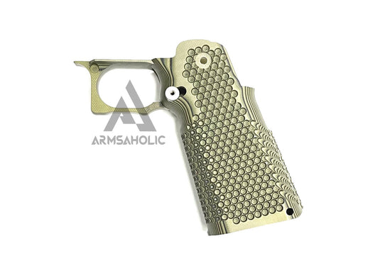 Nova CNC G10 Grip for Tokyo Marui 5.1 Hicapa GBB series - ( Circle ) - GREEN