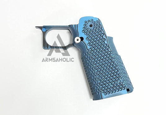 Nova CNC G10 Grip for Tokyo Marui 5.1 Hicapa GBB series - ( Circle ) - BLUE