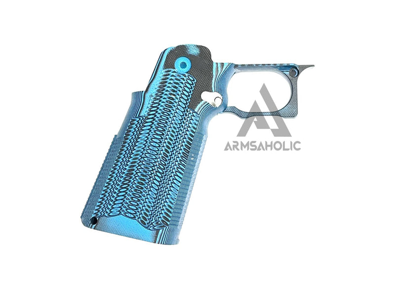 Load image into Gallery viewer, Nova CNC G10 Grip with Magwell for Tokyo Marui 5.1 Hicapa GBB series - ( Ditch ) - BLUE