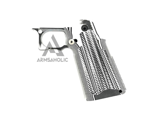 Nova CNC G10 Grip with Magwell for Tokyo Marui 5.1 Hicapa GBB series - ( Ditch ) - GRAY