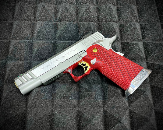 Nova CNC G10 Grip with Magwell for Tokyo Marui 5.1 Hicapa GBB series - ( Mix Texture )