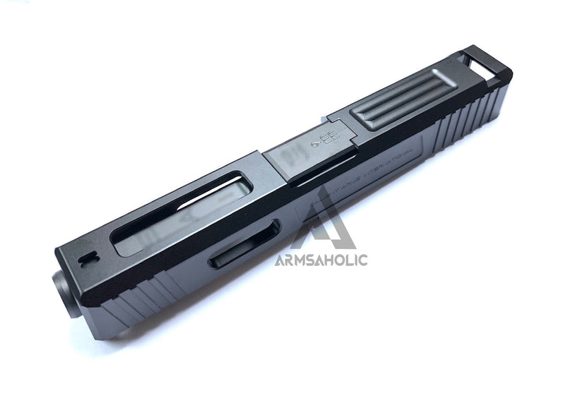 Load image into Gallery viewer, GunsModify SA Alu CNC Slide/Stainless 4 fluted Black barrel Set for TM G19
