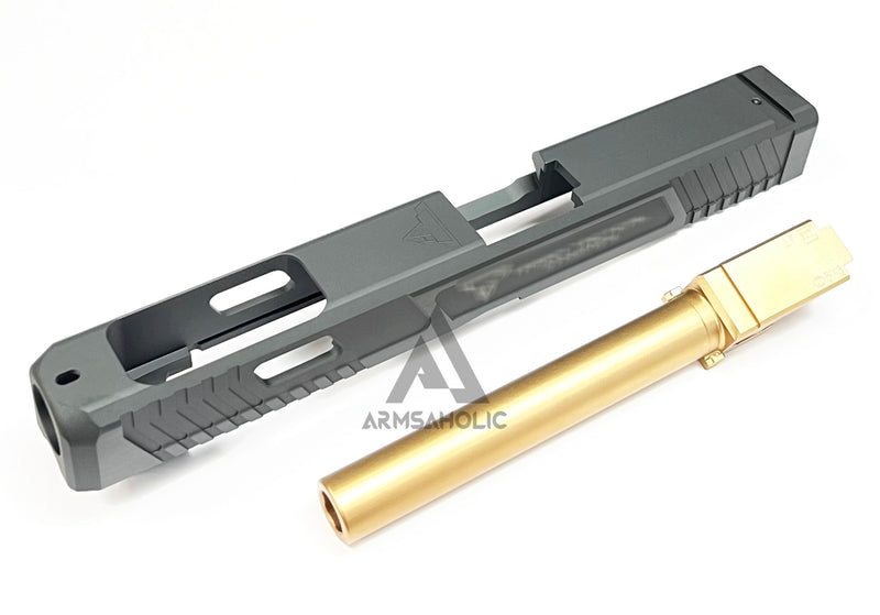 Load image into Gallery viewer, Nova T-Style JW CNC Aluminum Slide for Tokyo Marui G34 Gen 4 - Shiny Black