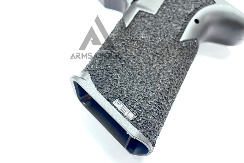 Load image into Gallery viewer, Armsaholic Custom Stippling P80 Lower Frame For Marui 17 / 18C Airsoft GBB Black
