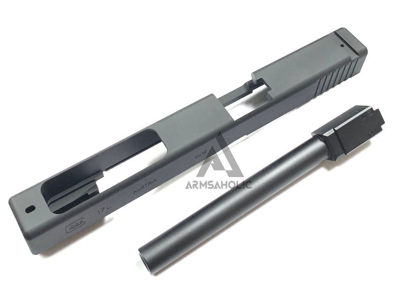 Load image into Gallery viewer, Nova G17L Aluminum Slide for Marui Arisoft G17 GBB series - Black Limited