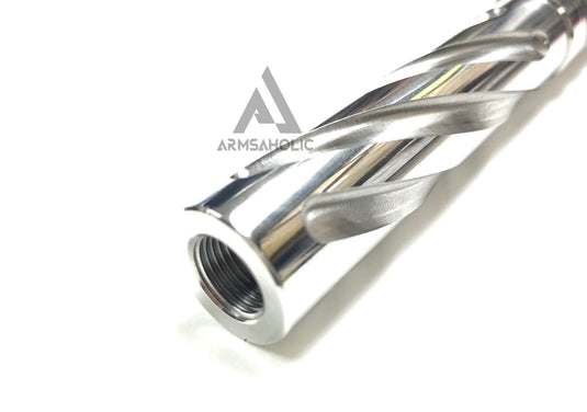 5KU Tornado 5 inch Stainless Outer Barrel 11mm CW Threads for Hi-CAPA 5.1- Silver