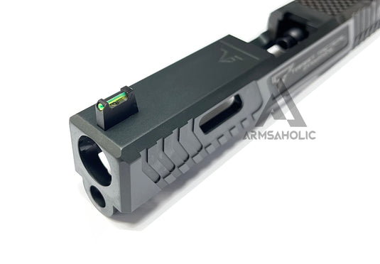 Nova T-Style JW G19 RMR Aluminum Slide for Tokyo Marui Airsoft G19 GBB Series - Shiny Black