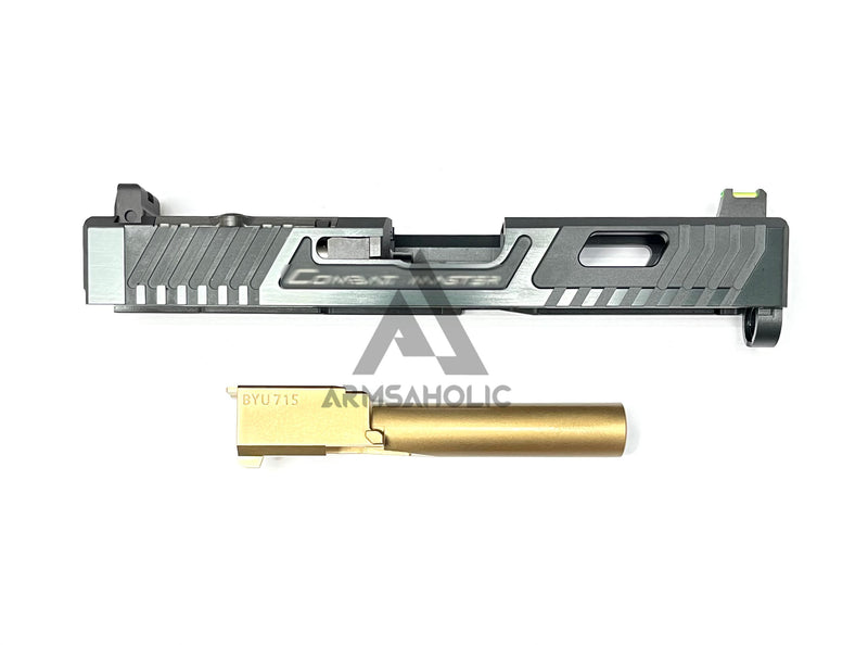 Load image into Gallery viewer, Nova T-Style JW G19 RMR Aluminum Slide for Tokyo Marui Airsoft G19 GBB Series - Shiny Black