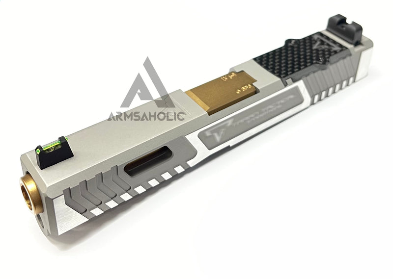Load image into Gallery viewer, Nova T-Style JW G19 RMR Aluminum Slide for Tokyo Marui Airsoft G19 GBB Series - Silver