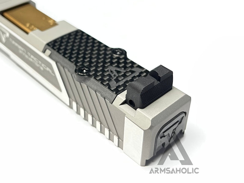 Load image into Gallery viewer, Nova T-Style JW G19 RMR Aluminum Slide for Tokyo Marui Airsoft G19 GBB Series - Silver
