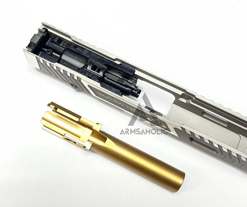 Load image into Gallery viewer, Nova T-Style JW G19 RMR Aluminum Slide for Tokyo Marui Airsoft G19 GBB Series - Silver