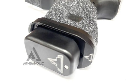 ArmsAholic Custom - T-Style 19 RMR GBB with Silicon Carbide Grip Airsoft - Sliver