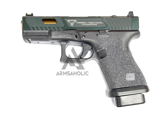 ArmsAholic Custom - T-Style 19 RMR GBB with Silicon Carbide Grip Airsoft Black