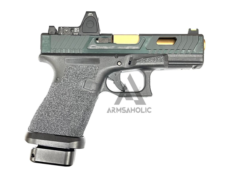 Load image into Gallery viewer, ArmsAholic Custom - T-Style 19 RMR GBB with Silicon Carbide Grip Airsoft Black
