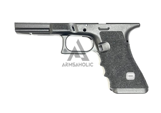 Armsaholic Custom T-style Stippling Lower Frame 03 For Marui 17 Airsoft GBB - Black