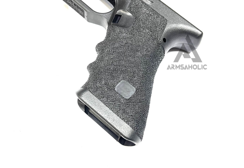 Load image into Gallery viewer, Armsaholic Custom T-style Stippling Lower Frame 03 For Marui 17 Airsoft GBB - Black
