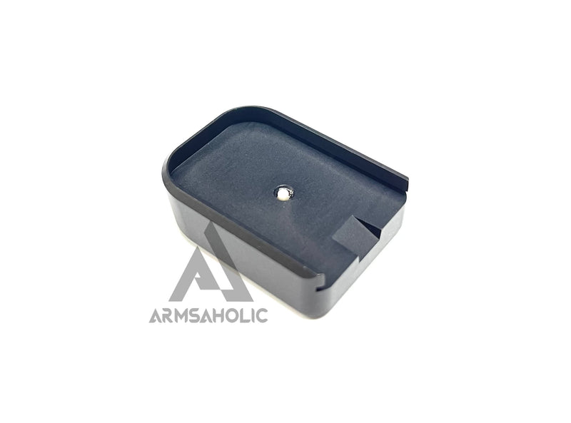 Load image into Gallery viewer, Bomber CNC Aluminum P320 Magazine Basepad for SIG / VFC M17 / M18 GBB Magazine - Black