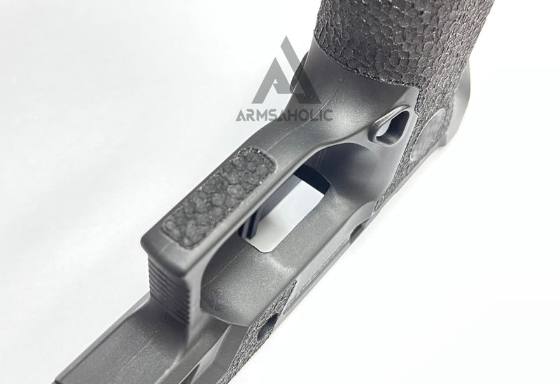Load image into Gallery viewer, ArmsAholic Custom P-Style X-Series Carry Full Size Lower Frame For VFC M17/M18/P320 GBB - Black