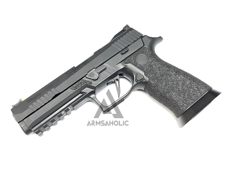 Load image into Gallery viewer, ArmsAholic Custom P-Style X-Series Carry Full Size Lower Frame For VFC M17/M18/P320 GBB - Black