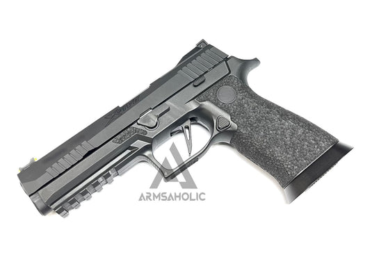 ArmsAholic Custom P-Style X-Series Carry Full Size Lower Frame For VFC M17/M18/P320 GBB - Black