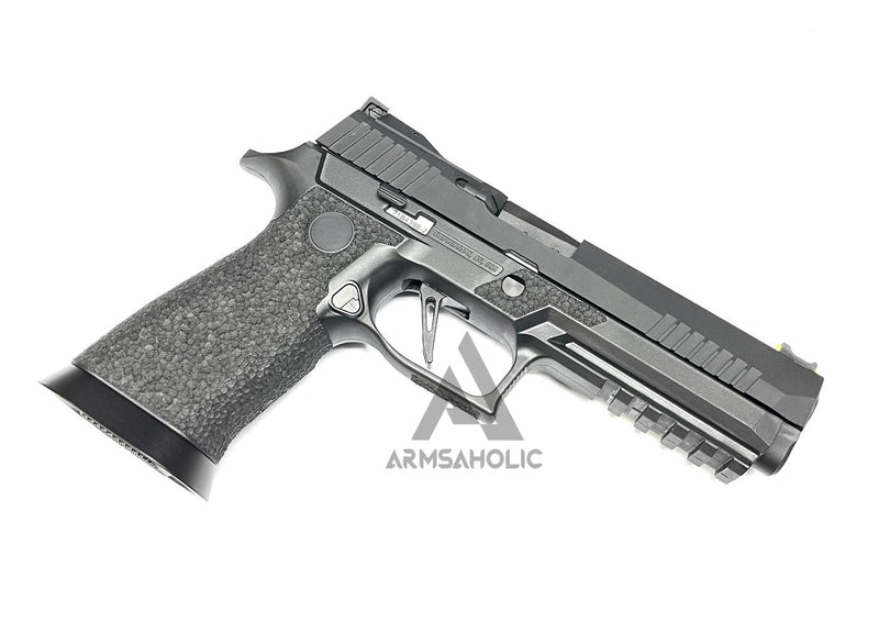Load image into Gallery viewer, ArmsAholic Custom P-Style X-Series Carry Full Size Lower Frame For VFC M17/M18/P320 GBB - Black