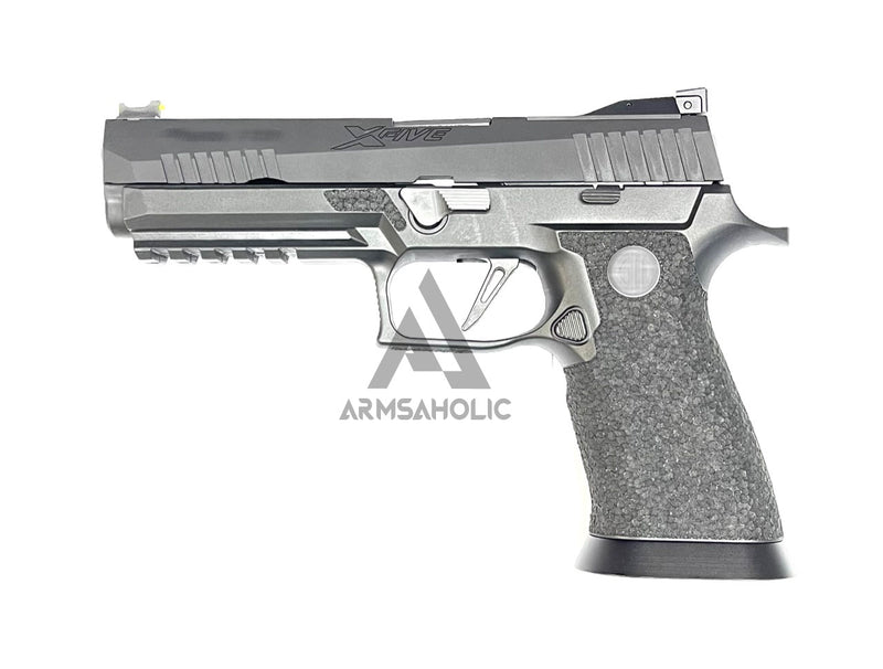 Load image into Gallery viewer, ArmsAholic Custom P-Style X-Series Carry Full Size Lower Frame For VFC M17/M18/P320 GBB - Black